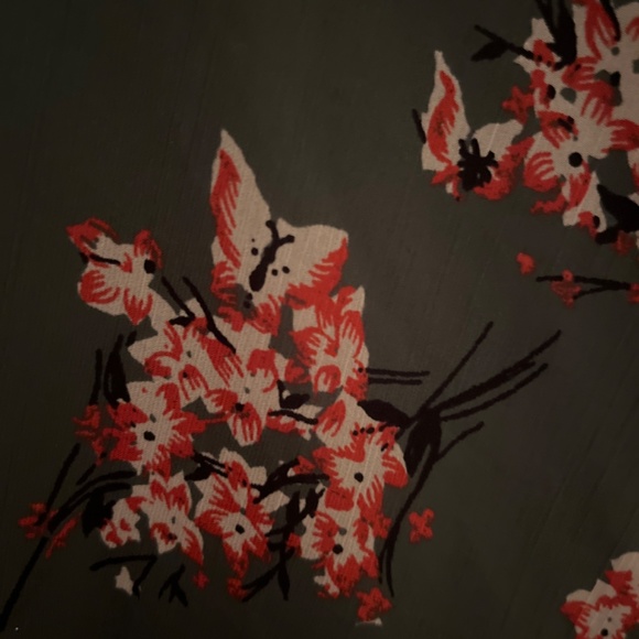 Madewell Marguerite Dress in Butterfly Garden Green Women's 6 - Picture 3 of 4